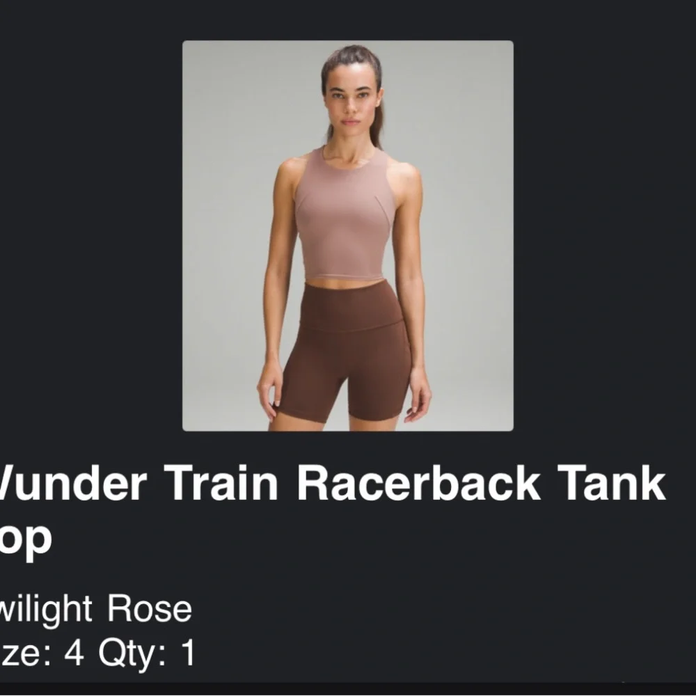Lululemon Wunder Train Tank - Twilight Rose - Picture 3 of 3
